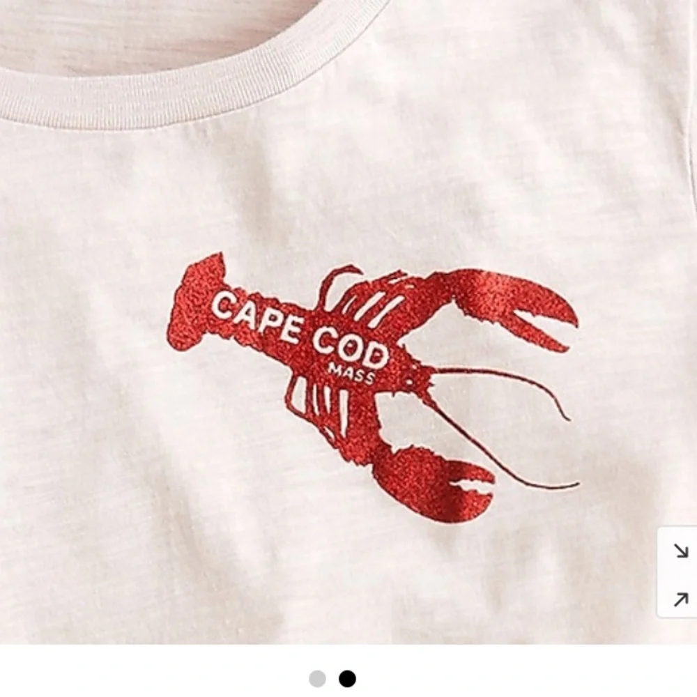 Vintage cotton Cape Cod lobster T-shirt - J.Crew - Graphic Tee - Size XS